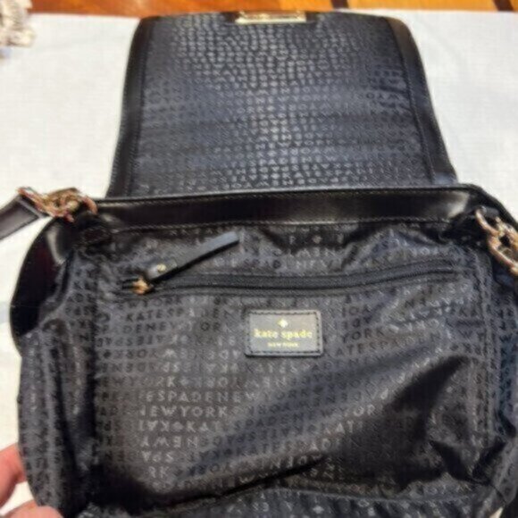 Kate Spade Laurel Magnolia Park color blocked satchel crossbody saddle bag - Picture 13 of 16